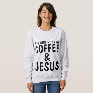 CETTE FILLE COURT SUR DES T-shirts COFFEE & JESUS