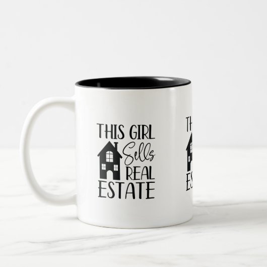Cette Fille Vend De La Mug Immobilier (Gauche)