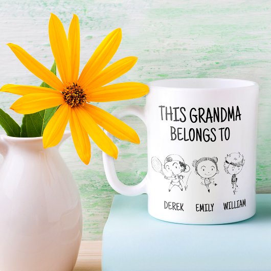 Cette Grand-Mère Appartient À 3 | Mug cadeau amusa