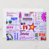 Cette invitation des années 70 (Devant)