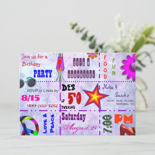 Cette invitation des années 70 (Debout devant)