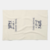 'Cette maison est remplie de foi' Serviette de cui (Horizontal)