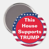 Cette maison soutient TRUMP Patriotique aimant (Recto/Verso)