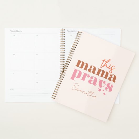 Cette Mama prie - Rustic Boho Design (Devant avec enveloppe)