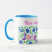 'Cette Mug appartient à Jane' Ringer Mug (Gauche)
