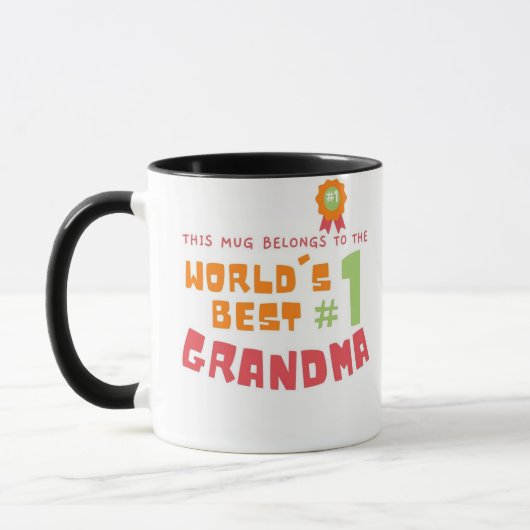Cette Mug appartient à la meilleure grand-mère #1 (Gauche)