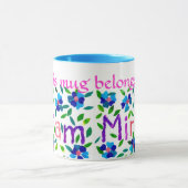 'Cette Mug appartient à Miriam' Ringer Mug (Centre)