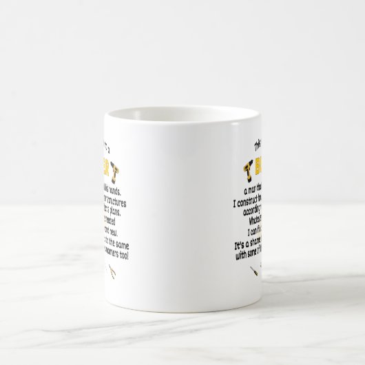 Cette Mug Appartient À Un Constructeur. Cadeau d (Centre)