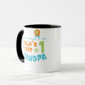 Cette Mug appartient au meilleur grand-père #1 du (Devant gauche)