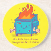 Cette Petite Lumière : Dessous de verre en grès de (Devant)