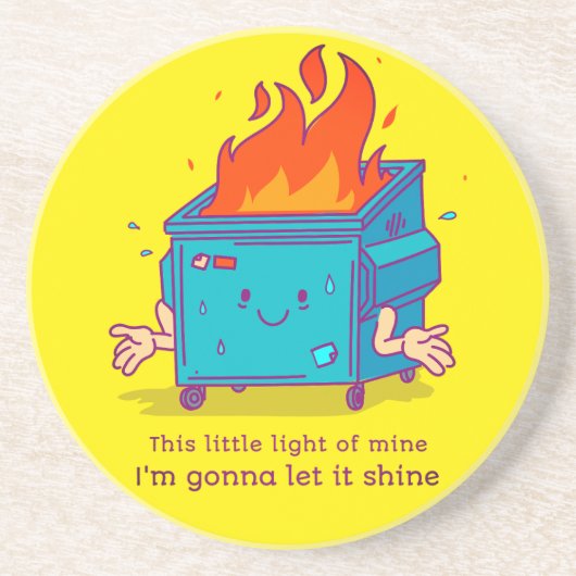 Cette Petite Lumière : Dessous de verre en grès de (Devant)