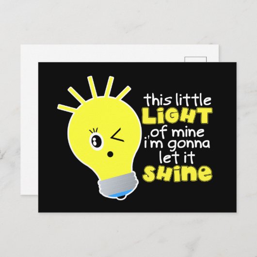 Cette petite lumière qui est mienne Carte Postale  (Devant / Derrière)