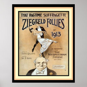 Cette Poster De La Souffragette De Ragtime - Ziegf