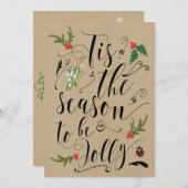 Cette saison sera Jolly carte de Noël (Devant / Derrière)