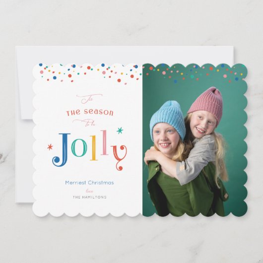 Cette saison sera Jolly | Carte de Noël lumineuse (Devant)