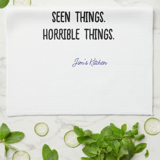 Cette Serviette A Vu Les Choses Drôle (Plié)