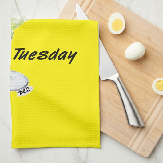 Cette serviette de cuisine ravira votre journée (Quart Plié)