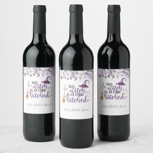 Cette sorcière devient Étiquette de vin haché (Bouteilles)