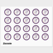 Cette sorcière devient Hitched Round Sticker perso (Feuille)