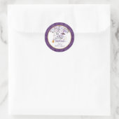 Cette sorcière devient Hitched Round Sticker perso (Sac)