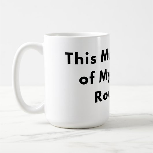 Cette tasse fait partie de ma routine de café Mini (Gauche)