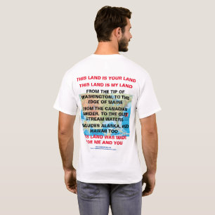 Cette terre est votre terre, les hommes T-shirts
