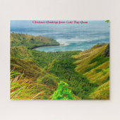 Cetti Bay Guam.Salutations de Noël Jigsaw Puzzle (Horizontal)