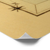 Cetus -  Astronomisch Star Chart Afbeelding Poster (Hoek)