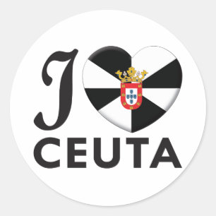 Ceuta Love Ronde Sticker