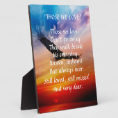 "CEUX QUE NOUS AIMONS" PHOTO PLAQUE AVEC BEAU SCÈN (Côté)
