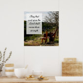 Ceux qui attendent sur le Seigneur Poster Jérémie (Cuisine)