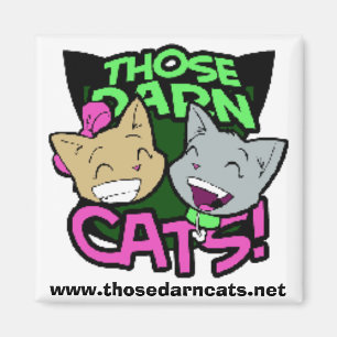 Ceux raccommodent des chats ! Magnet