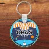 CEV Parachute Assembly System Onderzetter Button Sleutelhanger (Voorkant)