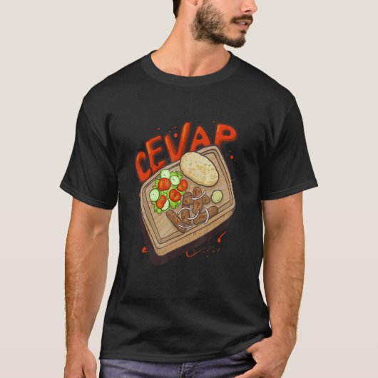 Cevap Serbian Grill Sausages Cevapi 2 T-shirt (Voorkant)