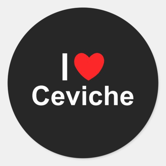 Ceviche Ronde Sticker (Voorkant)