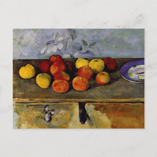Cezanne - Appelen en koekjes Briefkaart (Voorkant)