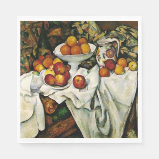 Cezanne - Appelen en Sinaasappels Servet (Voorkant)
