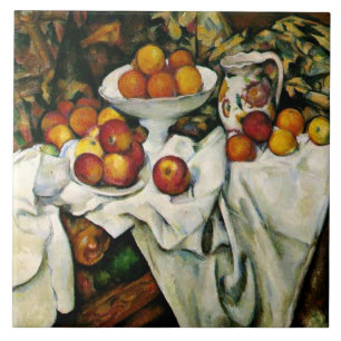 Cezanne - Appelen en Sinaasappels Tegeltje