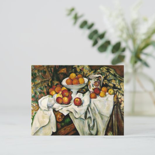 Cezanne - Appels en Sinaasappels Briefkaart (Staand voorkant)