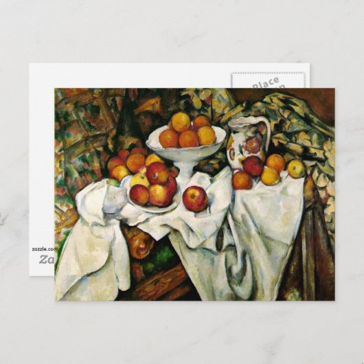 Cezanne - Appels en Sinaasappels Briefkaart (Voorkant / Achterkant)