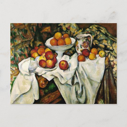Cezanne - Appels en Sinaasappels Briefkaart (Voorkant)