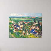 Cezanne - Auvers, Panoramisch Uitzicht Canvas Afdruk (Voorkant)