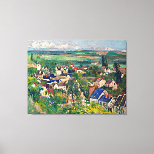 Cezanne - Auvers, Panoramisch Uitzicht Canvas Afdruk