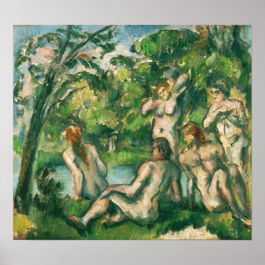 Cézanne - Badenden Poster (Voorkant)