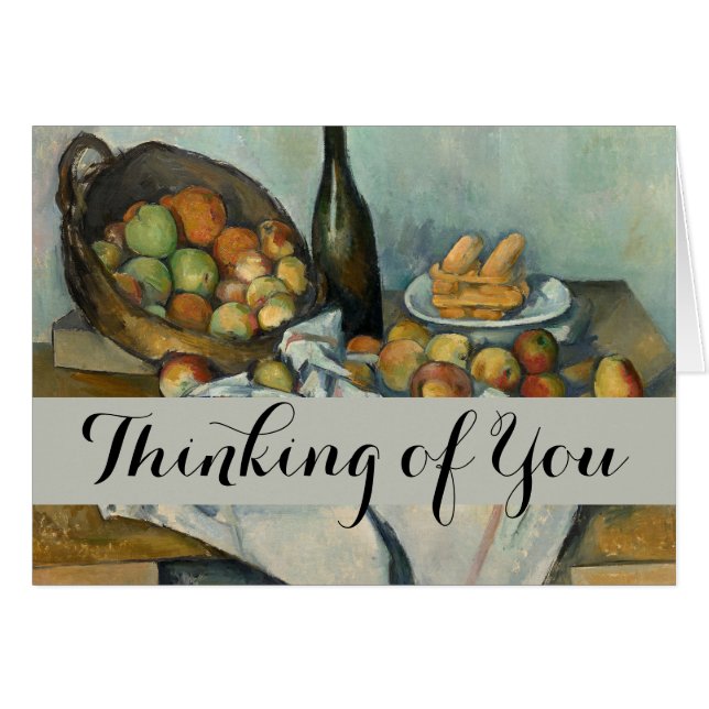 Cezanne Basket Appels Impressionisme Kunst (Voorkant Horizontaal)