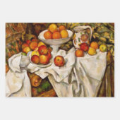 Cezanne Basket Appels Impressionisme Kunst Inpakpapier Vel (Voorkant 2)
