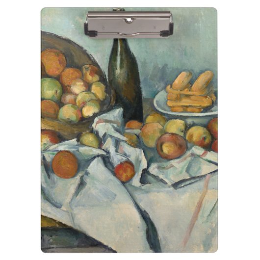 Cezanne Basket Appels Impressionisme Kunst Klembord (Voorkant)