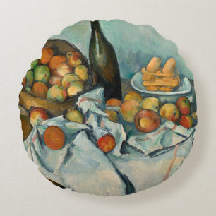 Cezanne Basket Appels Impressionisme Kunst Rond Kussen