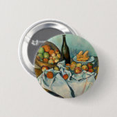 Cezanne Basket Appels Impressionisme Kunst Ronde Button 5,7 Cm (Voorkant /achterkant)