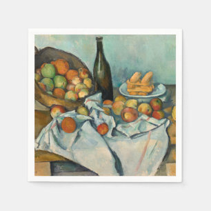 Cezanne Basket Appels Impressionisme Kunst Servet